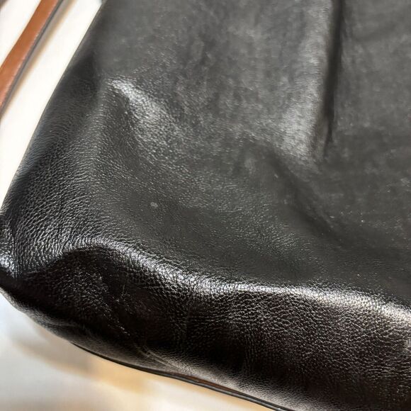 Calvin Klein Handbag/Tote Black/Brown Removable Brown Purse Business - Picture 10 of 13